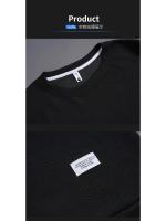 Conjunto De Camiseta Y Pantalones Cortos Informales Para Hombre, Chándal De Color Sólido, Trajes Sueltos De Verano, Talla 3XL - details 26
