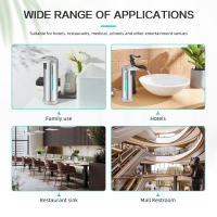 Dispensador automático de jabones, contenedor de gran capacidad, 280ML - details 1