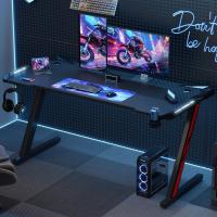 Gaming Forma Z, Escritorio de Ordenador Grande con Gancho para Auriculares y Portavasos, Mesa - details 1