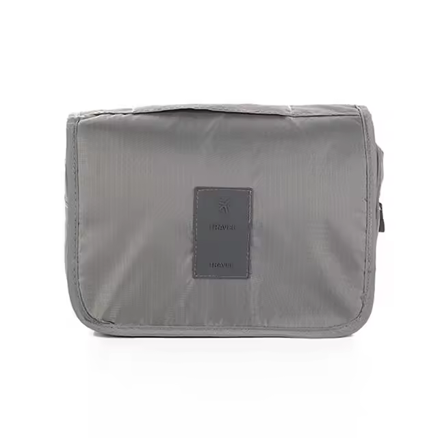 Bolsa de cosméticos para mujer, bolso de viaje impermeable, organizador de belleza, neceser de maquillaje con gancho para baño - 1