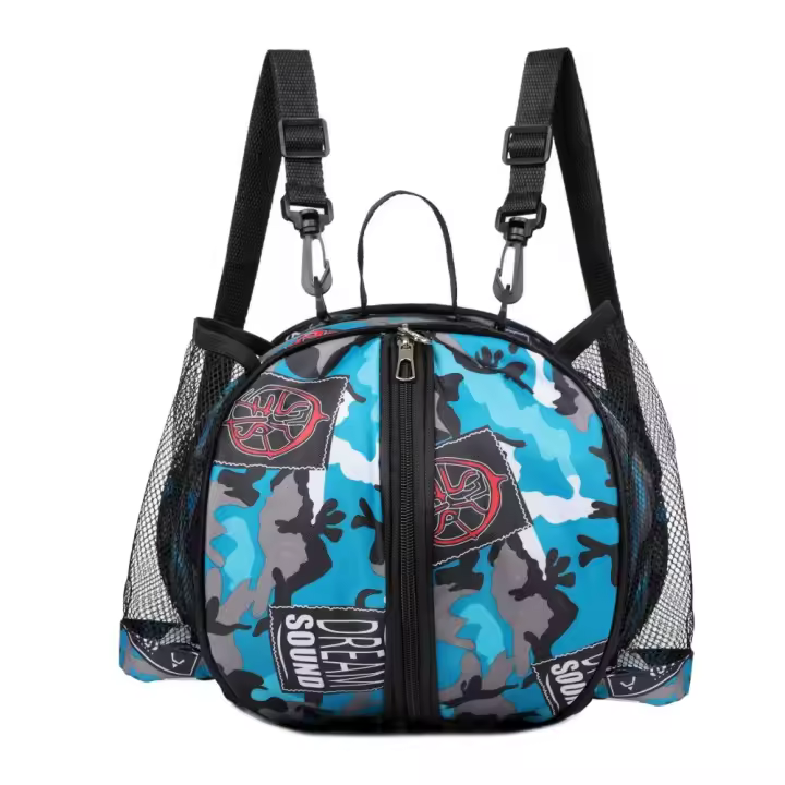 Mochila con asas elásticas, bolsa de baloncesto de gran capacidad, no es fácil de soltar, bolsa de voleibol de fútbol, correa de hombro extraíble segura - 1