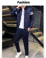 Conjunto deportivo de dos piezas para hombre, chándal de talla grande, primavera y otoño, novedad - details 17