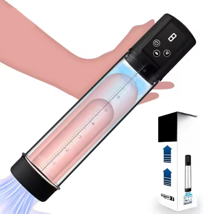 Bomba de pene automática Bomba de vacío Copa masturbadora masculina Masaje Chupando Vibrador Ampliación Erección Entrenador Adultos Juguetes sexuales Hombres Modo pareja - 1