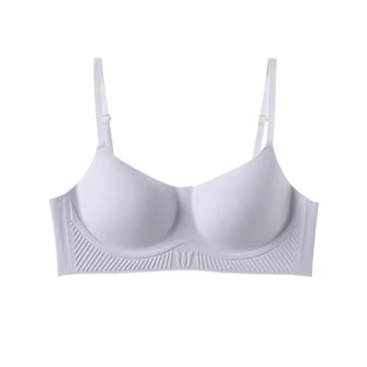 Sujetador suave sin costuras con escote en V profundo para mujer, sostén antiflacidez a prueba de golpes, sin rastro, pechos recogidos, ropa interior push-up para niñas - 1