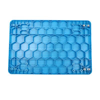 Camión de mano plegable con plataforma azul, carrito de mano de empuje, resistente, ahorro de espacio, con capacidad de carga de 400 kg y 4 ruedas - details 10