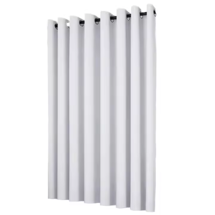 Cortina de Salón de Perla Gris 254x242 cm Aislante Térmico Ojales Decoración y Iluminación - 1