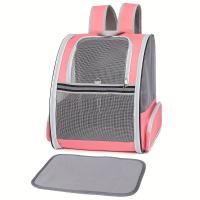 Mochila transpirable para gato, morral de viaje, Color sólido, 1 unidad - details 7