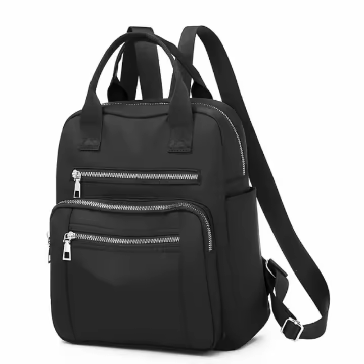 Mochila de viaje informal para mujer, bolso de hombro Oxford impermeable, bolso de mano de gran capacidad, monedero negro, paque - 1