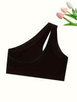 Sujetador Deportivo Cómodo para Mujer con Almohadillas Extraíbles - Sin Aros, Diseño de Un Hombro, Detalle de Malla Transpirable, Mezcla de Nylon y Elastano - details 23