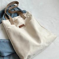 Bolso De Hombro Para Mujer En Lona Gran Capacidad Con Hilo De Costura Bolsa Práctica Y Conveniente Para Comunicación Diaria - details 0