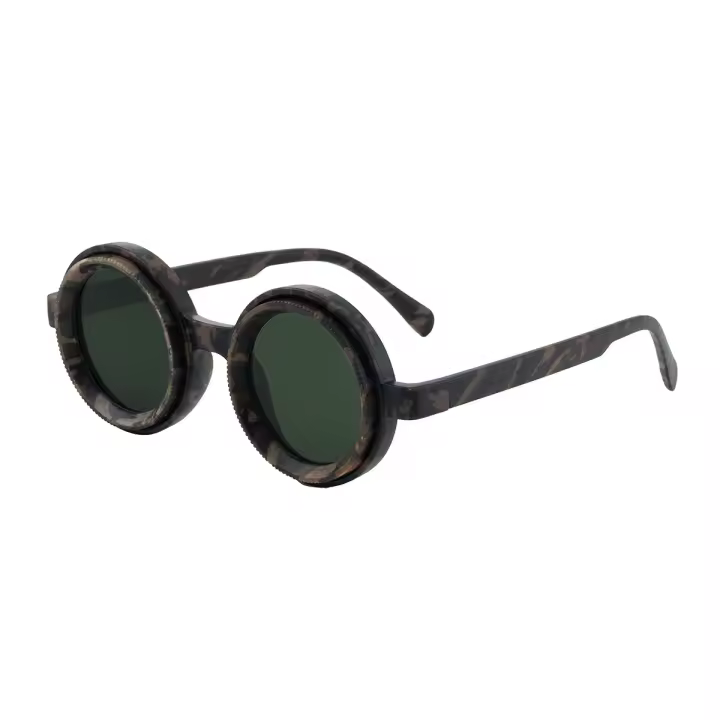 Gafas de sol polarizadas con montura redonda y zoom ajustable nuevas de 2025 para hombre, gafas de sol de alta sensación para exteriores con protección solar para hombre - 1