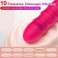 Empaque privado SEXY Dildo Vibrador G pot Estimulador Anal Clitorial con 10 Modos de Vibración de Empuje Juguete Sexual para Adultos para Parejas. - details 6
