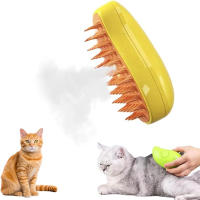 Cepillo de pelo de gato con vaporizador, pulverizador de vapor de autolimpieza, limpieza de pelo de gato y perro - details 1