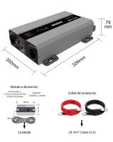 Inversor de Onda Senoidal Puro 2000W-4000W Convertidor de 24V a 220V Fuente de Alimentación de Emergencia para Caravana de Viaje al Aire Libre - details 7