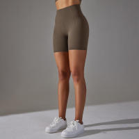 Hamidou-pantalones cortos deportivos de Yoga para mujer, mallas transpirables sin costuras para correr, ciclismo, cintura alta, entrenamiento, gimnasio, Verano - details 37