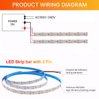 GAHADA Luz de Tira LED de Alta Brillo 12V Ancho de PCB de 5MM y 8MM Tinta Cálida Blanca - details 10