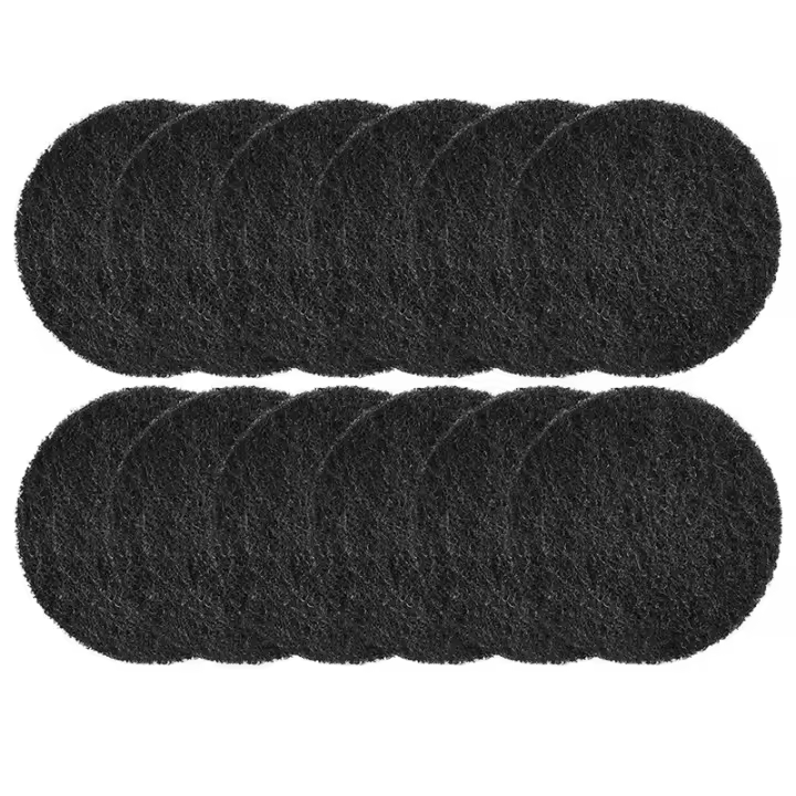 Filtros absorbentes para cubo de basura, desodorizador purificador de carbón activado, cubos de Compost redondos, paquete de 12 - 1