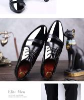 2023 Baolite Zapatos casuales de negocios de cuero puntiagudos formales de fiesta a la moda para hombres - details 9