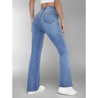 Nuevos jeans de mezclilla lavados de cintura alta versátiles informales de estilo europeo y americano adelgazantes para mujer - details 2