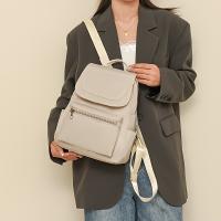 Mochila Mujer Nylon Beige, Gran Capacidad, Ligera, Escuela, Trabajo - details 2