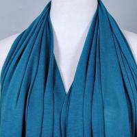 Hijab de algodón liso para mujer, chal largo y elástico, bufanda de red para el cuello, Sjaal musulmán, 35 colores, 180x80Cm - details 17