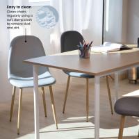 Pack de 2 sillas de Comedor, diseño nórdico con Asiento Acolchado y Respaldo ergonómico - details 22