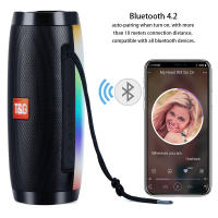 Altavoz TG157 compatible con Bluetooth, luz LED intermitente, altavoz portátil para exteriores, Subwoofer impermeable, Radio FM - details 8