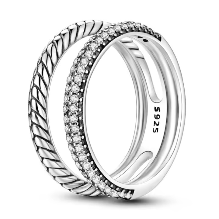 Anillos de plata de ley 925 para mujer, sortija de circonita colorida con forma de luna y Estrella, joyería fina para boda, compromiso, cumpleaños - 1