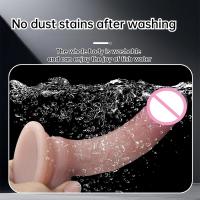 Consolador realista de silicona, juguete sexual para mujeres, masturbador femenino, pene, producto para adultos, resistente al agua, fácil de limpiar - details 8