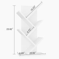 Estantería de árbol, Librería Alta de 6 Niveles Estantería Estrecha de madera con cajones para Sala de Estar, Dormitorio 38×19×112CM Marrón Rústico - details 71