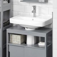 Armario de Baño de Suelo Blanco Estante y Puertas Correderas 60 x 30 x 60 cm - details 17