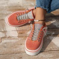 Zapatos informales planos con cordones para mujer - details 1