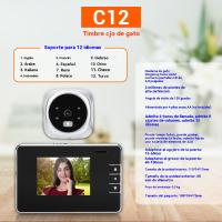 Mirilla electrónica puerta inteligente interfonos para casa Timbre inalámbrico con camara - details 0