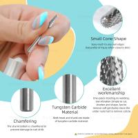 HYTOOS-brocas de carburo cónico para uñas, herramienta profesional de eliminación de Gel suave para limpieza de cutículas, lima eléctrica, accesorios de manicura - details 1