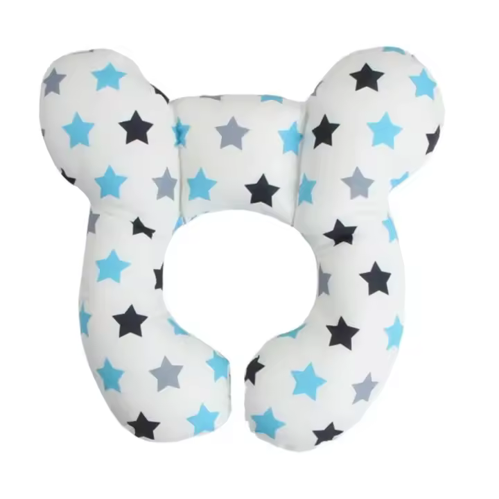 Almohada de Seguridad Suave Almohada Protectora para Asiento de Coche Almohada para la Cabeza y Cuello en Forma de U para Niños - 1