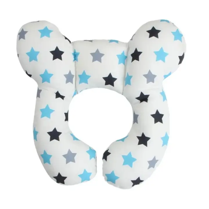 Almohada de Seguridad Suave Almohada Protectora para Asiento de Coche Almohada para la Cabeza y Cuello en Forma de U para Niños - 1
