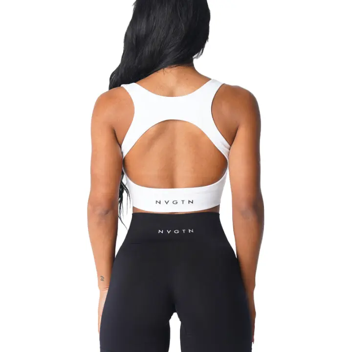 NVGTN-Sujetador sin costuras Eclipse para mujer, Top de licra, elástico, transpirable, mejora el pecho, ropa interior deportiva de ocio - 1