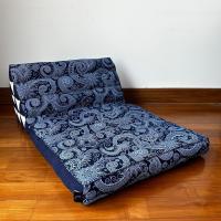 Cómodo Colchón De Suelo con Cojín De Lectura, Futón Japonés, Cama Plegable O Esterilla De Masaje Tailandés, 170 x 53 cm, Azul Claro - details 276