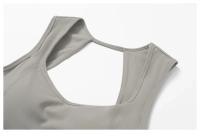 Ropa interior deportiva con espalda cepillada para mujer, sujetador de Yoga antigolpes, camisetas sin mangas transpirables de secado rápido para correr, entrenamiento, ocio y Fitness - details 21