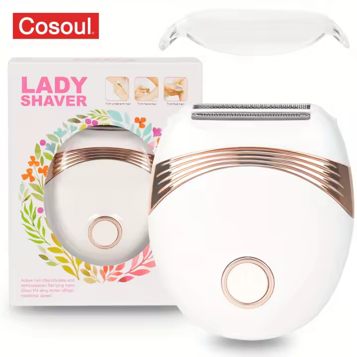 Afeitadora depiladora recargable para mujer, elimina el vello sin dolor de áreas sensibles, piernas, axilas y línea de Bikini - 1