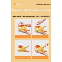 Juguete interactivo de comida Pequeño pato amarillo para gatos y perros Alimentación automática - details 1