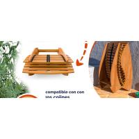 Tumbona madera jardin balcon terraza plegable tomar el sol tumbonas balanceo