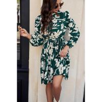 Vestido de Mujer con Mangas Largas y Cuello Medio Alto, Estilo Bohemio, Casual, Elegante, Liquidación, Grande - details 3