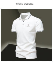 Camisa POLO Para Hombre De Verano Seda De Hielo Secado Rápido Manga Corta Estilo Casual Color Sólido Ajuste Suelto Cuello De Negocios - details 16