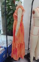 Vestidos bohemios hawaianos para mujer, vestido largo ahumado con botones, vestidos florales Y2k con volantes, vestido veraniego fluido para fiesta y vacaciones - details 1