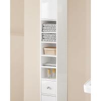Mueble de Baño de Alto Estante Estanterías con 2 Puertas y Cajón Blanco Tamaño 20x20x180cm - details 70