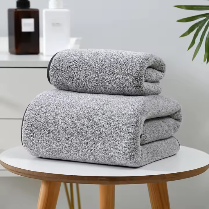Juego de Toalla de Secado Rápido de Carbón de Bambú Suave y Absorbente - 1