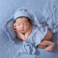 2025, Conjunto de tela Ence para recién nacido, accesorios de fotografía, manta de almohada con relleno de cesta para bebé - details 2