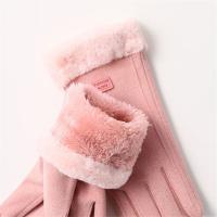 Guantes gruesos de dedo completo para hombre y mujer, Manoplas de felpa para pantalla táctil, cálidos para esquiar, deportes al aire libre, Invierno - details 2