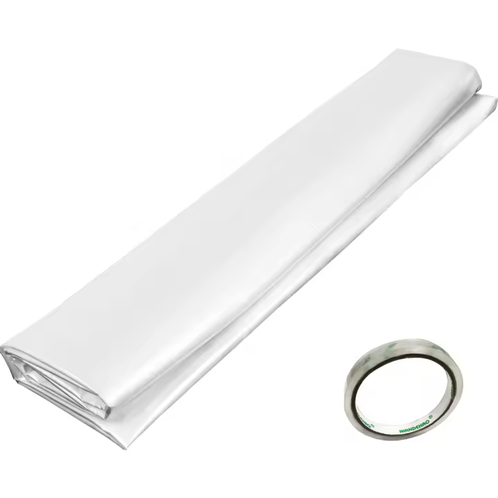SucceBuy Película para invernadero, polietileno de 6 mil de espesor, plástico transparente resistente a los rayos UV, resistencia superior para calentar - 1